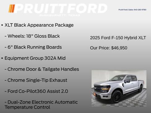 Used 2025 Ford F150 XLT w/ Equipment Group 302A MID AWD/4WD image 13