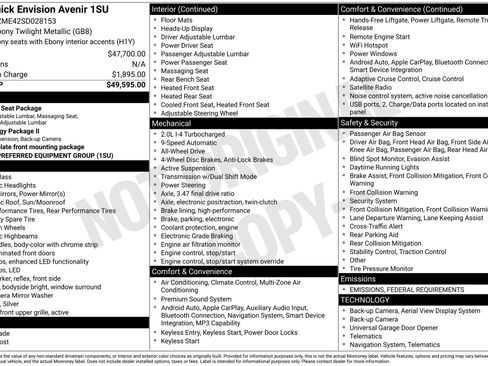New 2025 Buick Envision Avenir image 3