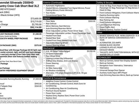 New 2026 Chevrolet Silverado 2500 High Country w/ Technology Package AWD/4WD image 20