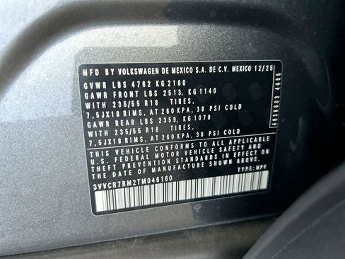 New 2026 Volkswagen Tiguan S FWD image 47