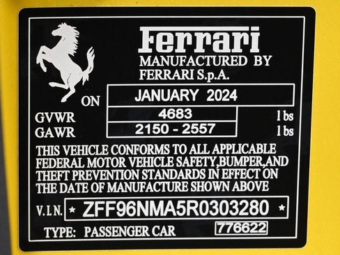 Certified 2024 Ferrari SF90 Spider AWD/4WD image 28