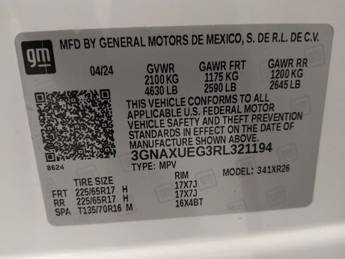 Used 2024 Chevrolet Equinox LT w/ LPO, Floor Liner Package AWD/4WD image 33