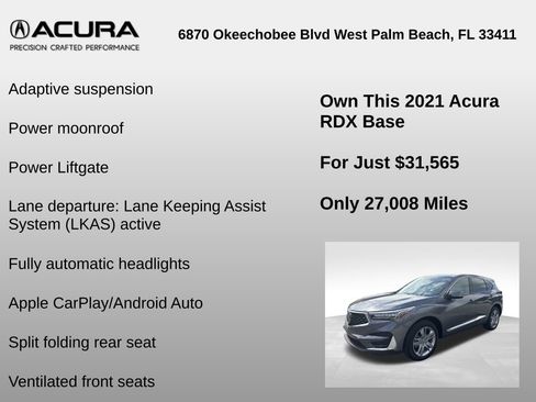 Used 2021 Acura RDX FWD w/ Advance Package image 12