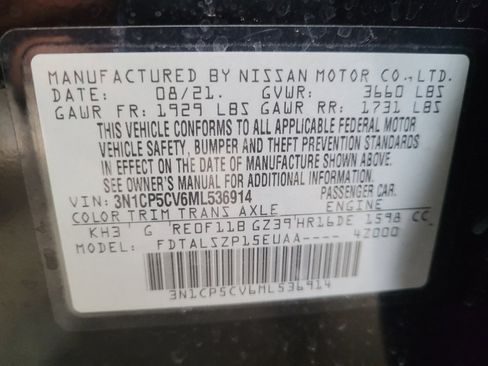 Used 2021 Nissan Kicks SV FWD image 33