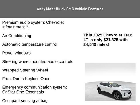 Used 2025 Chevrolet Trax LT w/ LT Convenience Package image 12