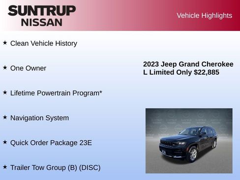 Used 2023 Jeep Grand Cherokee L Limited w/ Trailer Tow Group (B) image 8