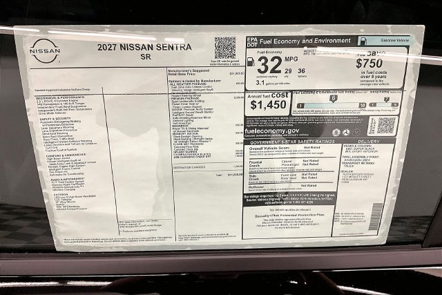 New 2027 Nissan Sentra SR w/ SR Premium Package FWD image 42