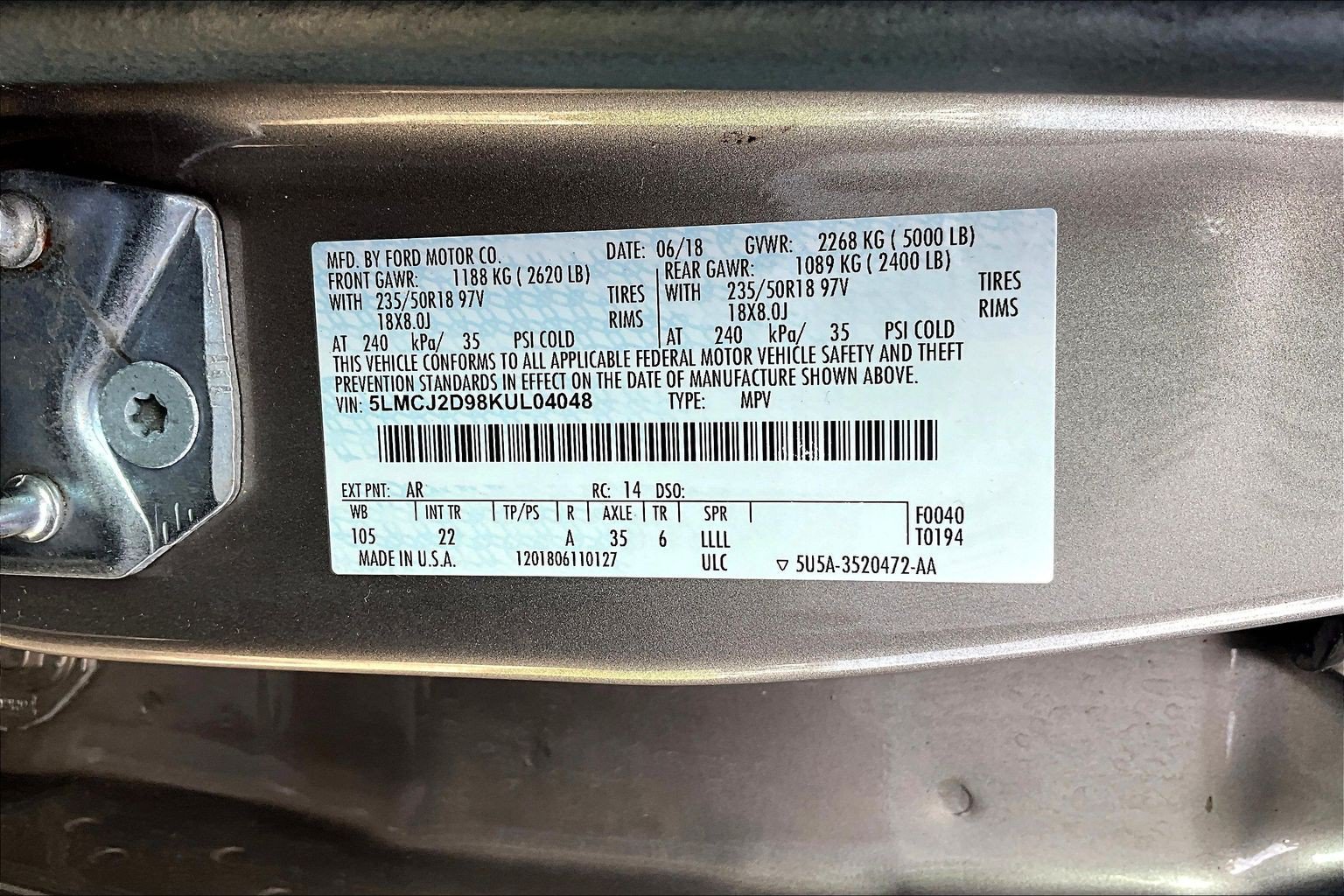 Used 2019 Lincoln MKC Select w/ Select Plus Package AWD/4WD image 16