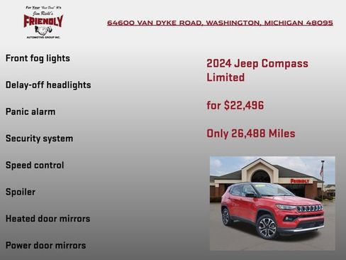 Used 2024 Jeep Compass Limited AWD/4WD image 25