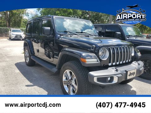 Used 2019 Jeep Wrangler Unlimited Sahara w/ Safety Group AWD/4WD image 1