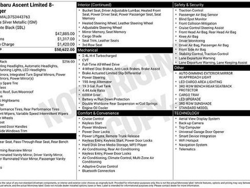 Certified 2025 Subaru Ascent Limited AWD/4WD image 33