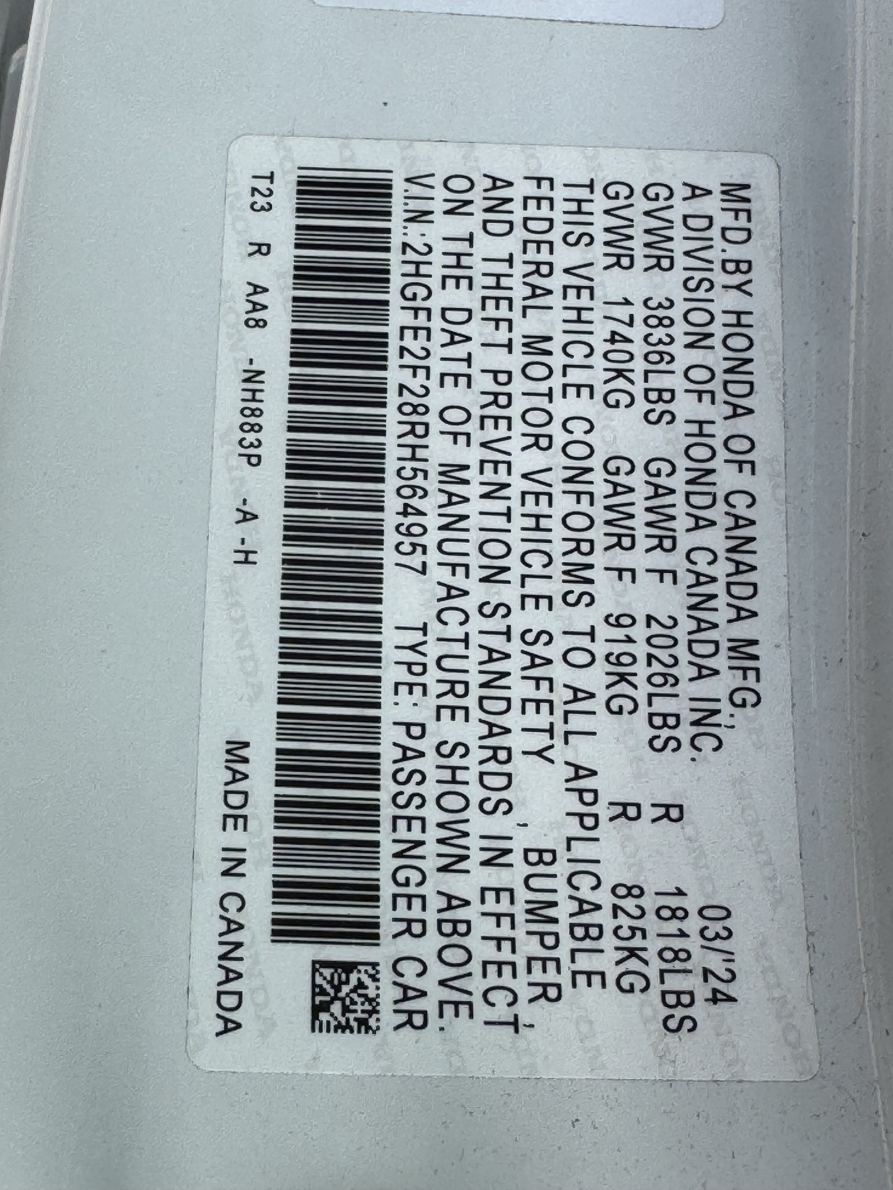 Used 2024 Honda Civic LX image 26