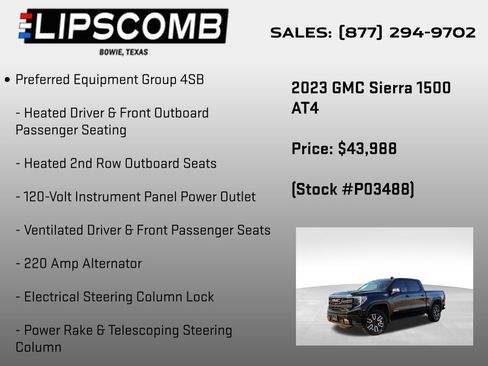 Used 2023 GMC Sierra 1500 AT4 w/ AT4 Premium Package image 24