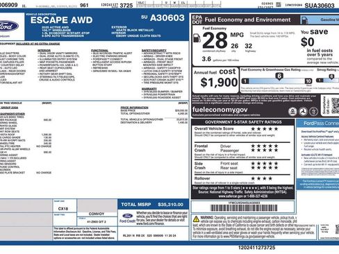 Used 2025 Ford Escape Active w/ Tech Pack #1 AWD/4WD image 33
