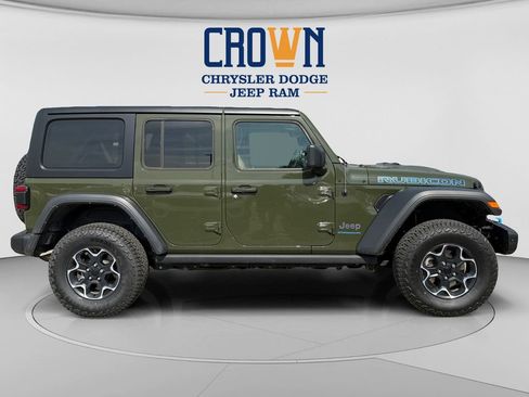 Used 2023 Jeep Wrangler Unlimited Rubicon 4xe w/ Steel Bumper Group AWD/4WD image 2