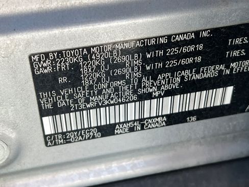 Used 2019 Toyota RAV4 XSE w/ XSE Weather Package AWD/4WD image 28