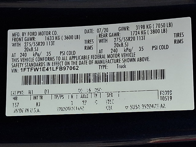 Used 2020 Ford F150 King Ranch w/ Equipment Group 601A Luxury AWD/4WD image 27
