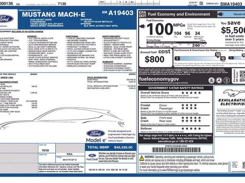 Used 2025 Ford Mustang Mach-E Select w/ Comfort Package Lite AWD/4WD image 1