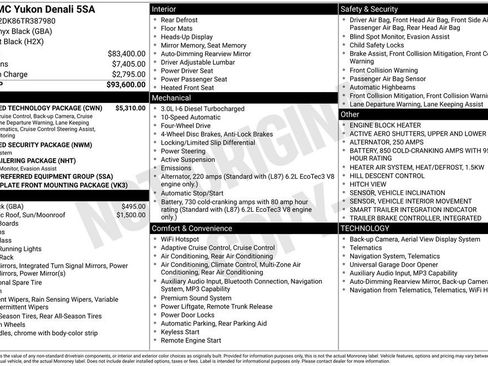 New 2026 GMC Yukon Denali w/ Advanced Technology Package AWD/4WD image 5
