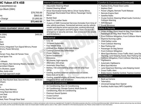 Used 2023 GMC Yukon AT4 image 3