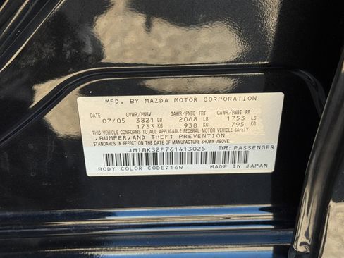 Used 2006 MAZDA MAZDA3 i Touring image 36