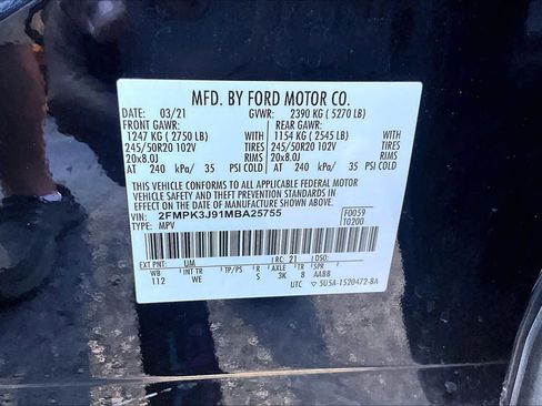 Used 2021 Ford Edge ST-Line w/ Cargo Accessory Package image 32