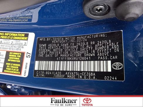 Certified 2024 Toyota Camry XLE image 26