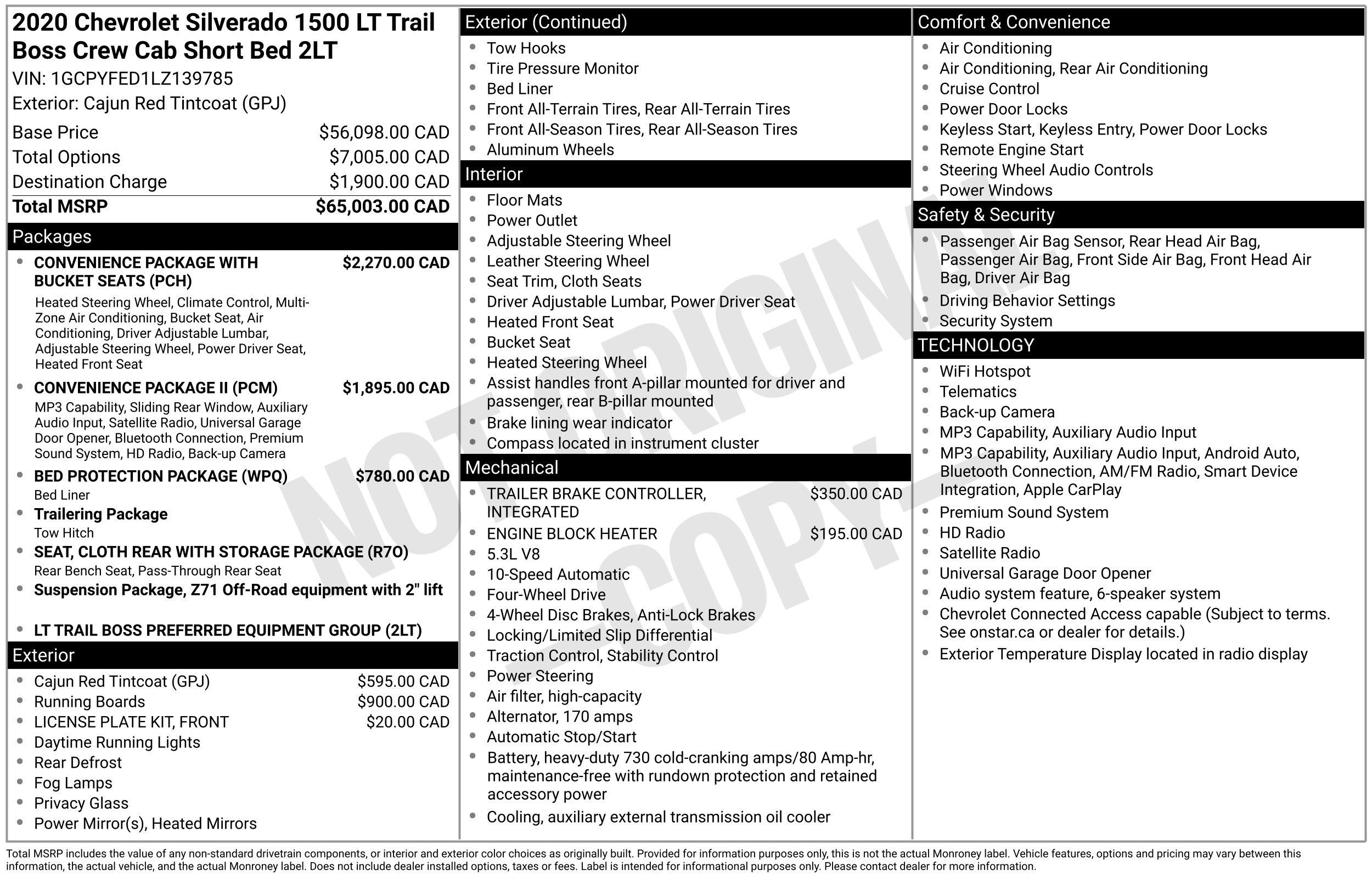Used 2020 Chevrolet Silverado 1500 LT Trail Boss AWD/4WD image 2