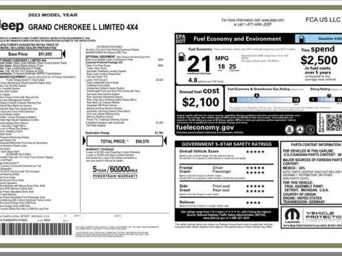 Used 2023 Jeep Grand Cherokee L Limited w/ Luxury Tech Group II image 32