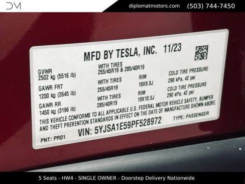 Used 2023 Tesla Model S AWD/4WD image 44