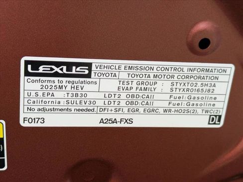 Used 2025 Lexus NX 350h AWD w/ Cold Area Package image 25