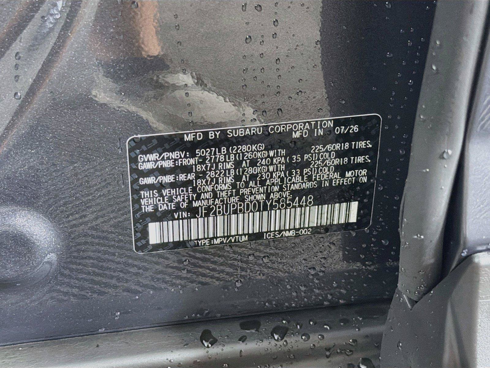 New 2026 Subaru Outback Premium AWD/4WD image 38
