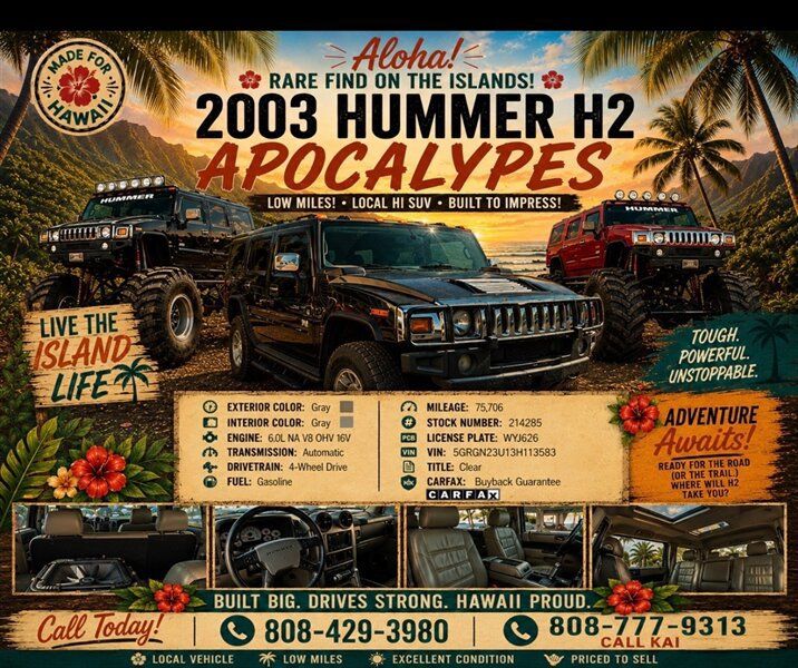 Used 2003 HUMMER H2 w/ Preferred Equipment Group AWD/4WD image 1