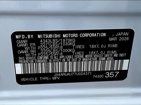 New 2026 Mitsubishi Outlander Sport ES AWD/4WD image 8