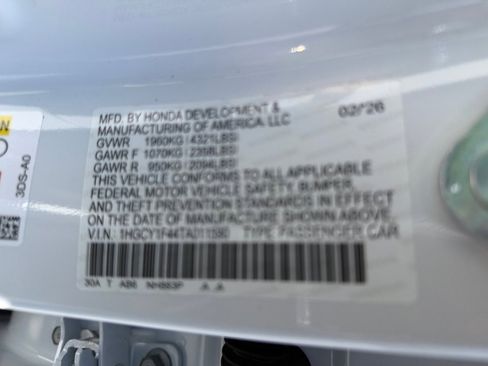 New 2026 Honda Accord SE image 35