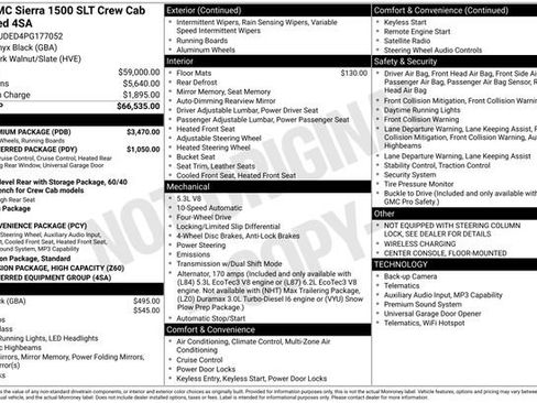 Used 2023 GMC Sierra 1500 SLT w/ SLT Premium Package AWD/4WD image 35