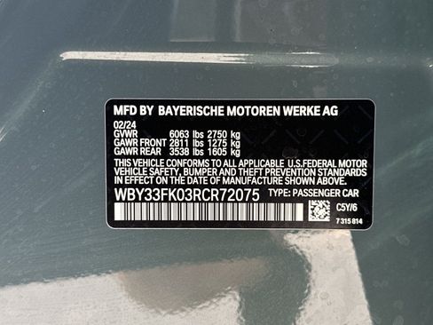 Certified 2024 BMW i5 eDrive40i w/ M Sport Package RWD image 37