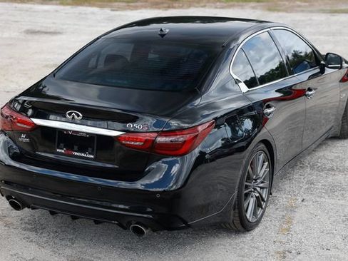 Used 2018 INFINITI Q50 Red Sport 400 w/ Sensory Package (Sport) RWD image 14
