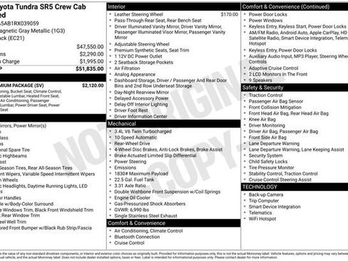 Used 2024 Toyota Tundra SR5 w/ SR5 Premium Package RWD image 24