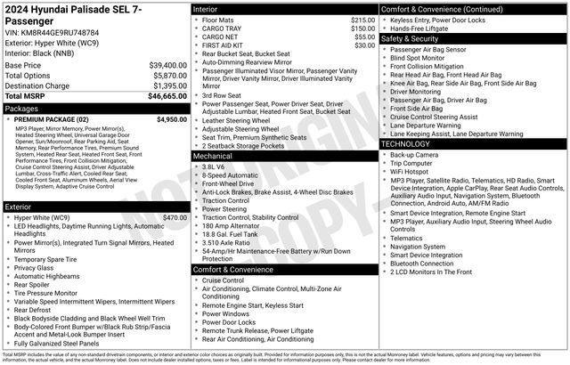Used 2024 Hyundai Palisade SEL w/ Premium Package FWD image 26