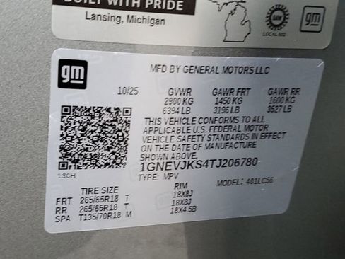 New 2026 Chevrolet Traverse Z71 w/ Enhanced Driving Package image 34