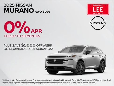 New 2026 Nissan Murano Platinum w/ Cargo Package image 4