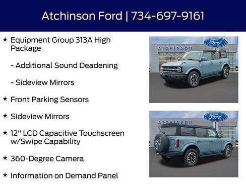Used 2022 Ford Bronco Outer Banks AWD/4WD image 12
