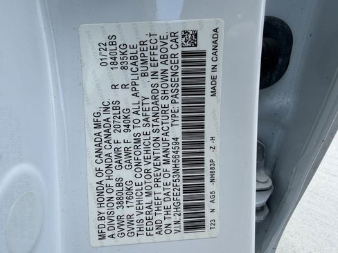 Used 2022 Honda Civic Sport image 27