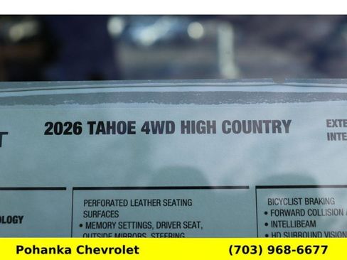 New 2026 Chevrolet Tahoe High Country image 33