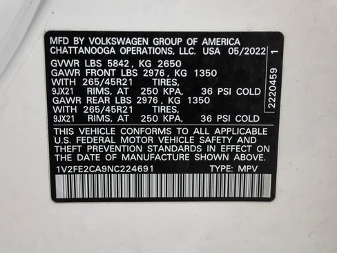 Used 2022 Volkswagen Atlas Cross Sport SEL Premium R-Line image 50