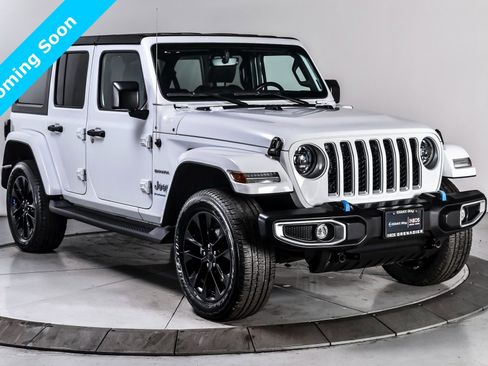 Used 2023 Jeep Wrangler Sahara 4xe w/ Cold Weather Group image 1