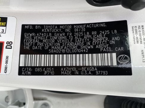 Used 2020 Lexus ES 300h w/ Premium Package FWD image 37