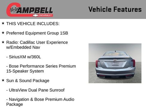 Used 2021 Cadillac CT5 Luxury w/ Sun And Sound Package image 5