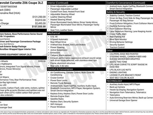 New 2026 Chevrolet Corvette Z06 RWD image 6